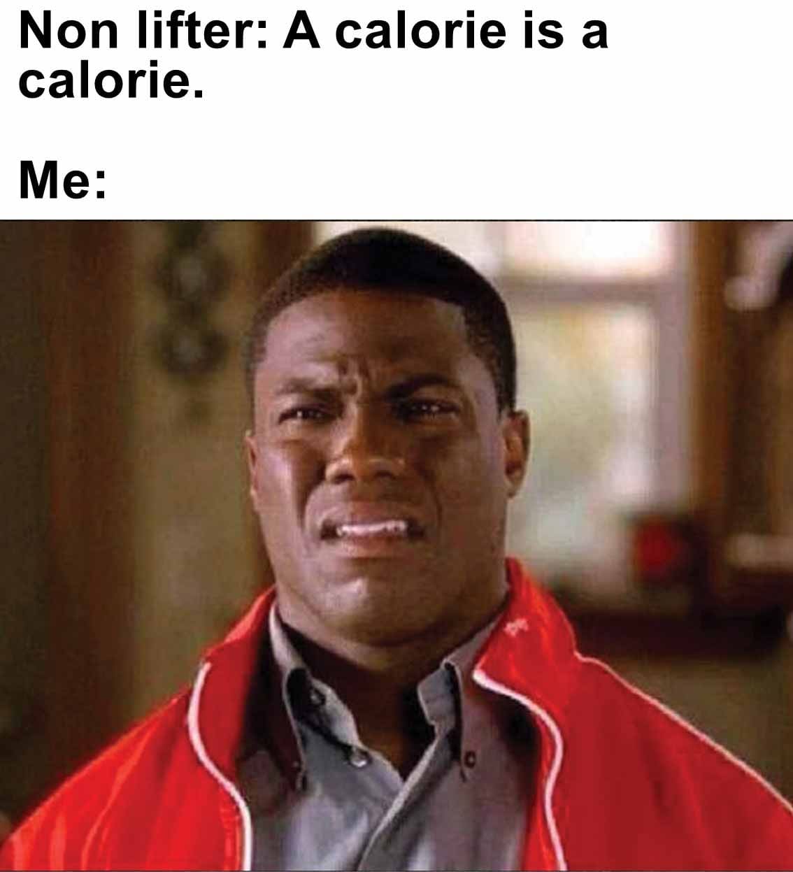 Non lifter a calorie is a calorie.  me