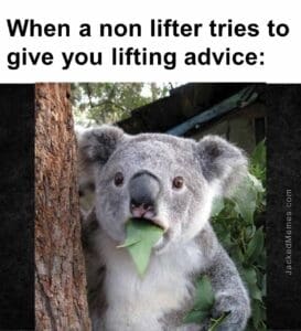 When a non lifter tries to give you lifting advice