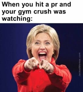 When you hit a pr and your gym crush was watching