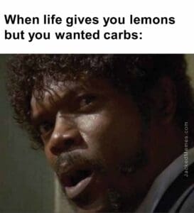 When life gives you lemons but you wanted carbs