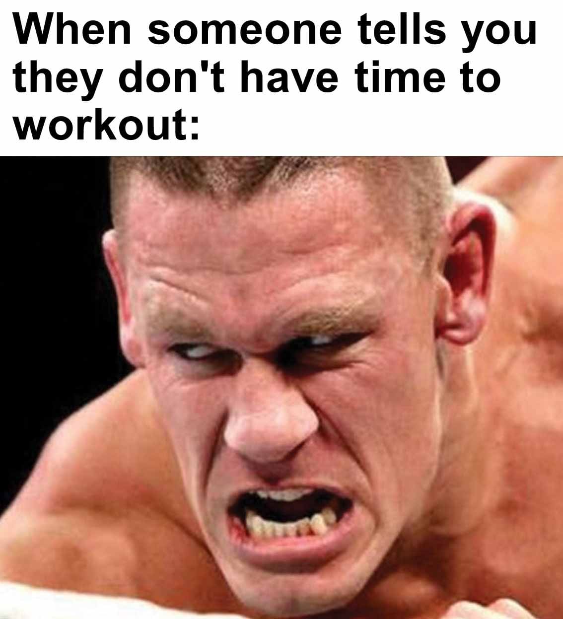 When someone tells you they don't have time to workout