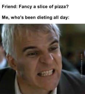 Friend fancy a slice of pizza   me