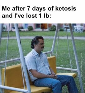 Me after 7 days of ketosis and i've lost 1 lb