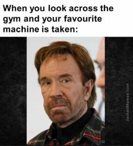 When you look across the gym and your favourite machine is taken