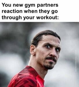 You new gym partners reaction when they go through your workout