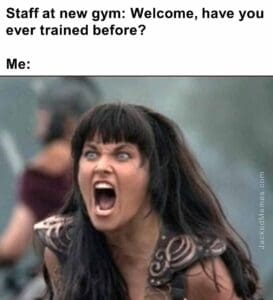 have you ever trained before   me