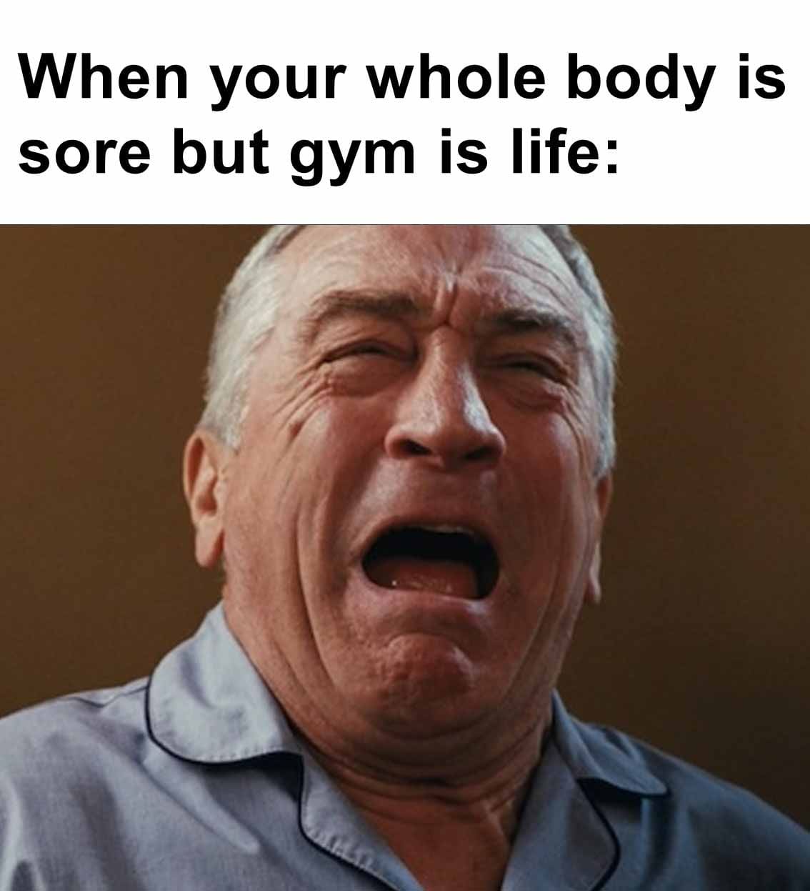 When your whole body is sore but gym is life