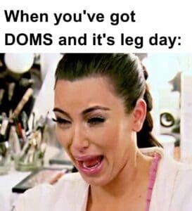 When you've got doms and it's leg day