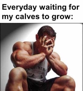 Everyday waiting for my calves to grow