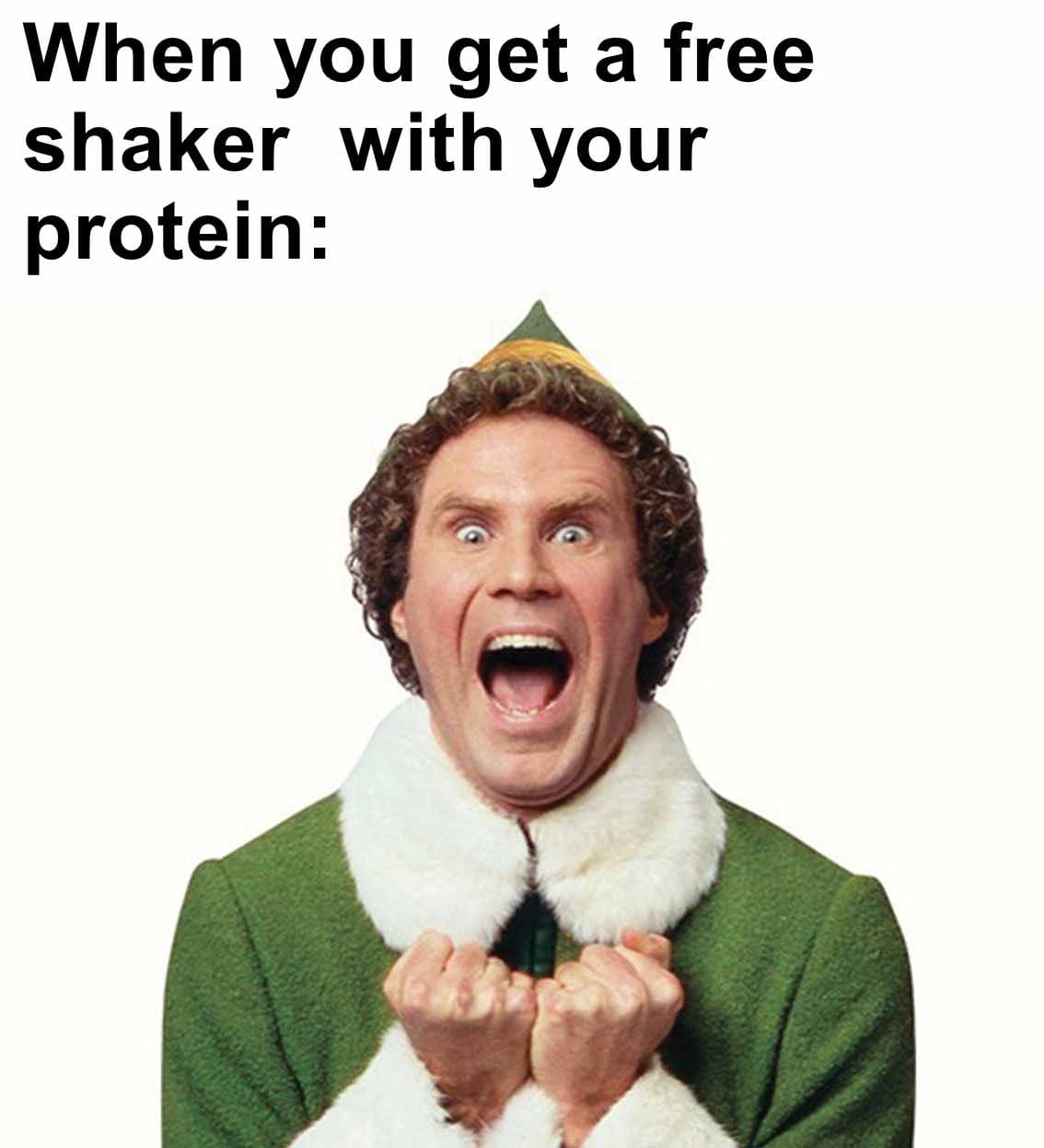 When you get a free shaker  with your protein