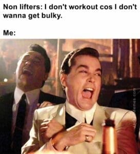 Non lifters i don't workout cos i don't wanna get bulky.  me