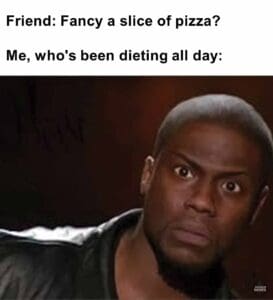 Friend fancy a slice of pizza   me