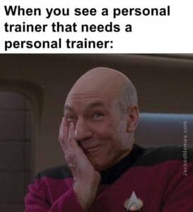 When you see a personal trainer that needs a personal trainer