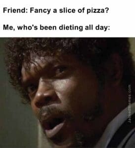 Friend fancy a slice of pizza   me