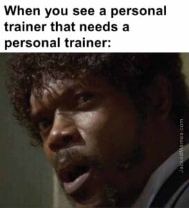 When you see a personal trainer that needs a personal trainer