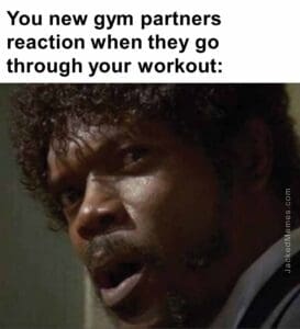 You new gym partners reaction when they go through your workout