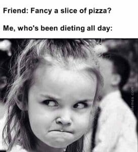 Friend fancy a slice of pizza   me