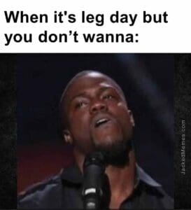 When it's leg day but you dont wanna