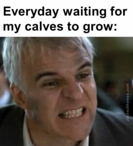 Everyday waiting for my calves to grow