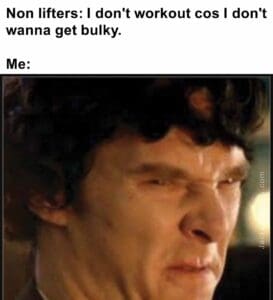 Non lifters i don't workout cos i don't wanna get bulky.  me