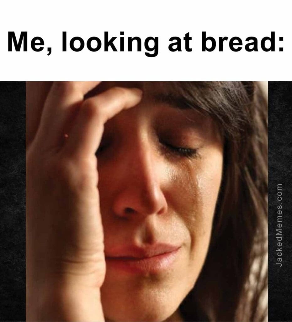 looking at bread