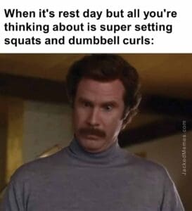 When it's rest day but all you're thinking about is super setting squats and dumbbell curls