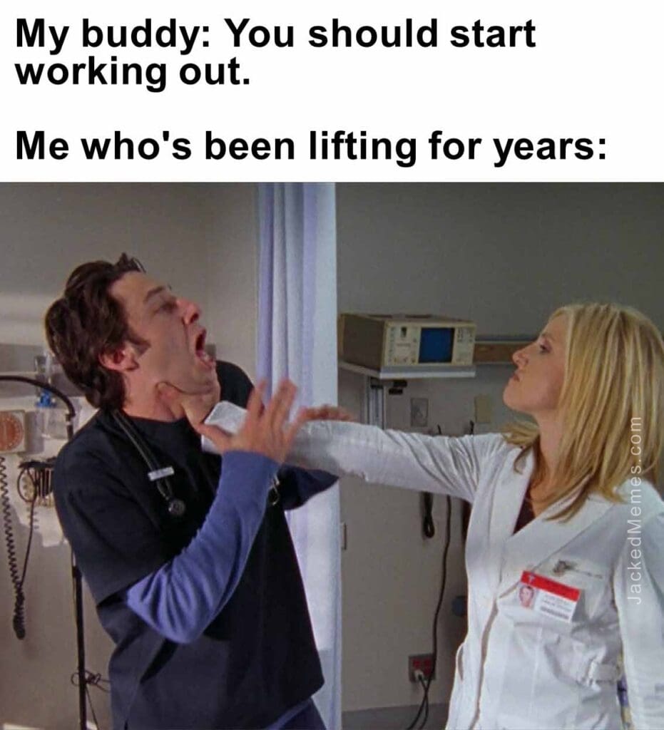 My buddy you should start working out.  me who's been lifting for years