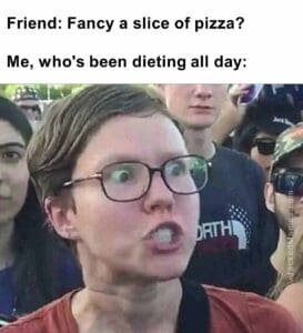 Friend fancy a slice of pizza   me