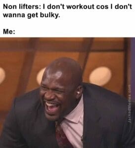 Non lifters i don't workout cos i don't wanna get bulky.  me