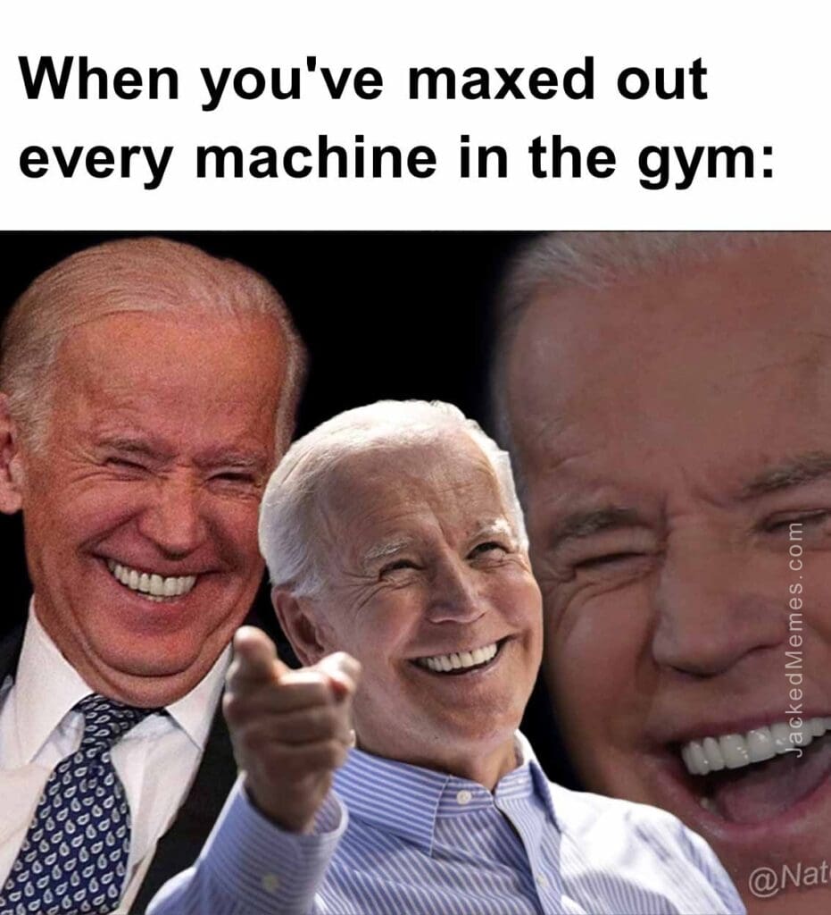 When you've maxed out every machine in the gym