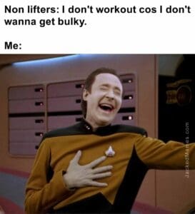 Non lifters i don't workout cos i don't wanna get bulky.  me