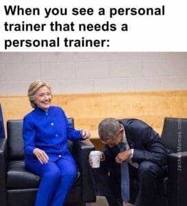 When you see a personal trainer that needs a personal trainer