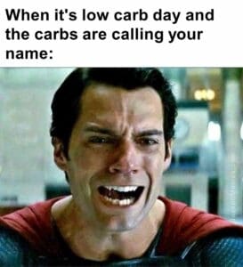 When it's low carb day and the carbs are calling your name