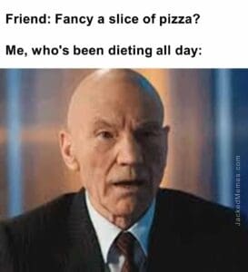 Friend fancy a slice of pizza   me