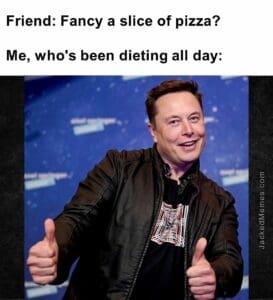 Friend fancy a slice of pizza   me