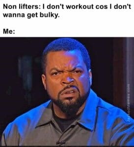 Non lifters i don't workout cos i don't wanna get bulky.  me