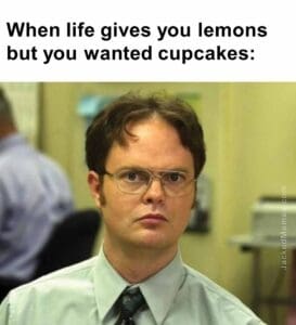 When life gives you lemons but you wanted cupcakes