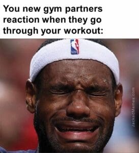 You new gym partners reaction when they go through your workout