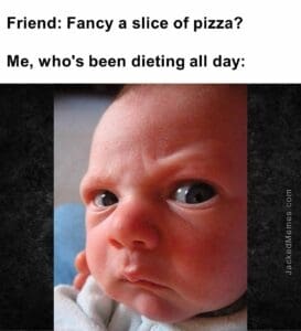 Friend fancy a slice of pizza   me