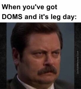 When you've got doms and it's leg day