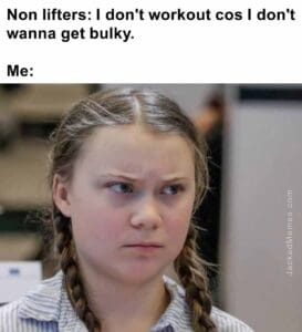 Non lifters i don't workout cos i don't wanna get bulky.  me