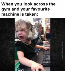 When you look across the gym and your favourite machine is taken