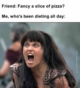 Friend fancy a slice of pizza   me