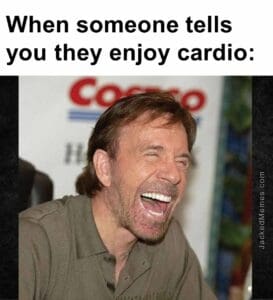 When someone tells you they enjoy cardio