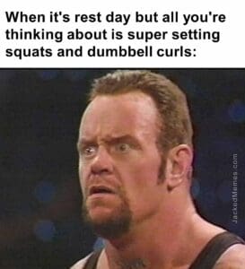 When it's rest day but all you're thinking about is super setting squats and dumbbell curls