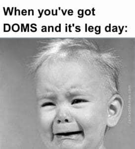 When you've got doms and it's leg day