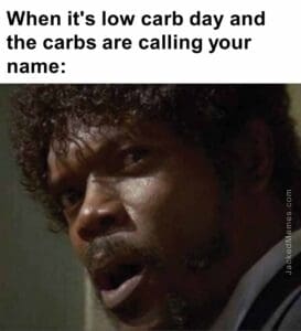 When it's low carb day and the carbs are calling your name