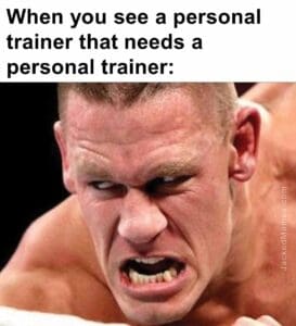 When you see a personal trainer that needs a personal trainer