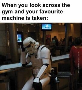 When you look across the gym and your favourite machine is taken