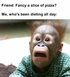 Friend fancy a slice of pizza   me